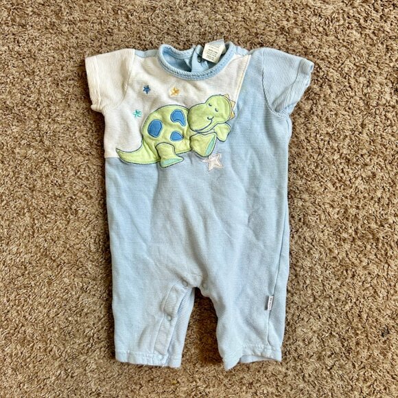 Goodnight Dino Blue Jumper I Size 6M I little me - Picture 2 of 5